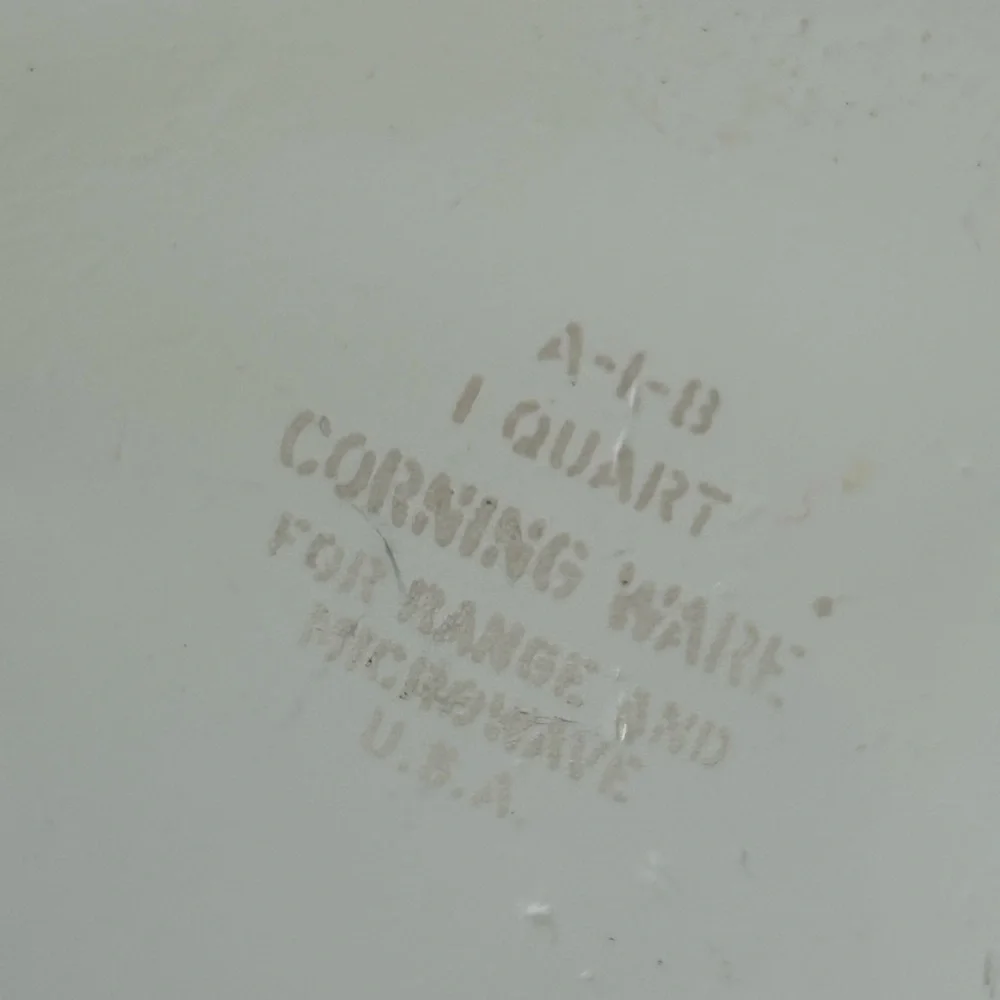 Vintage Corningware Glass Lid 1 Qt. Casserole Dish Friendship Country Festival - Picture 8 of 10